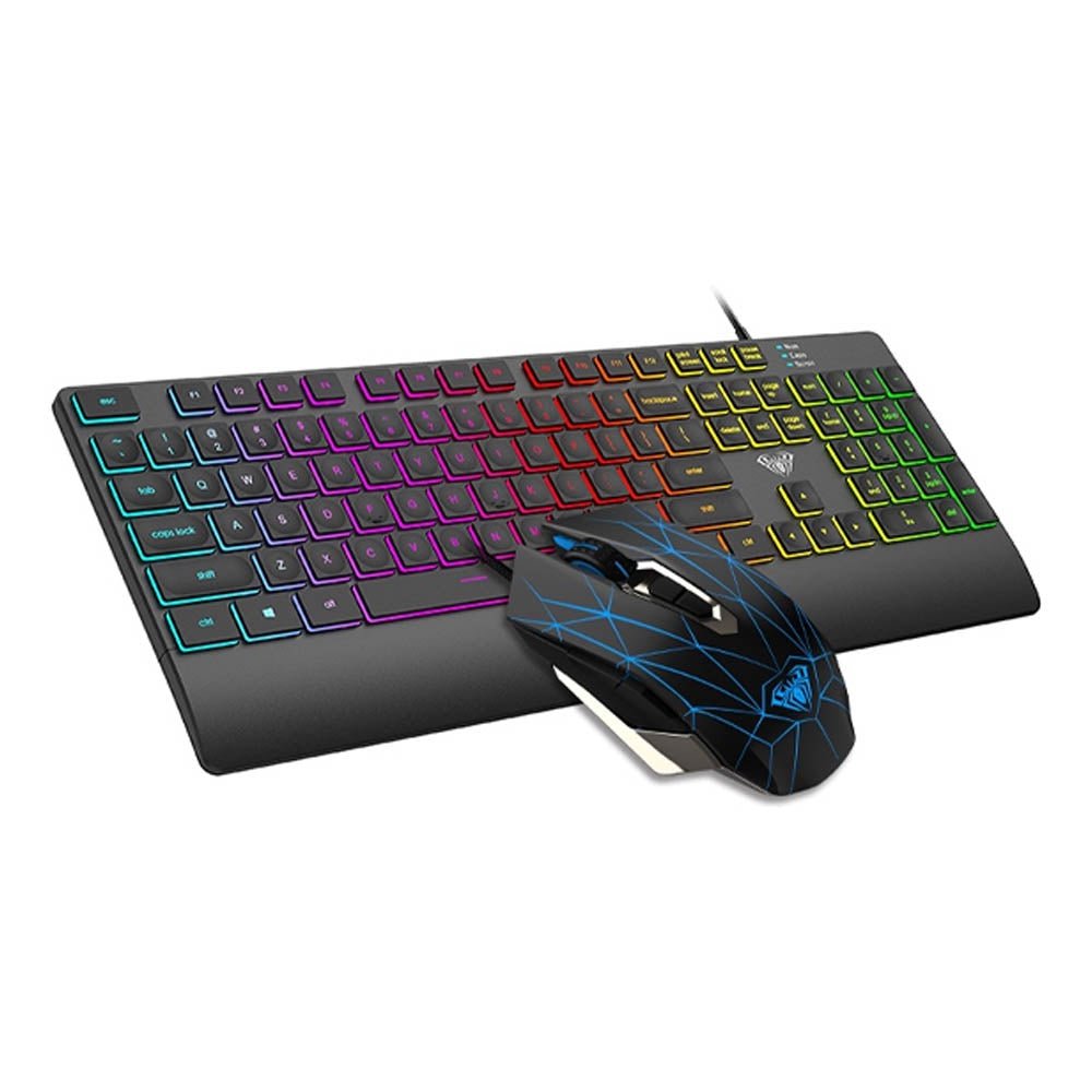 Aula T201 Wired Gaming Membrane Keyboard and Mouse Combo Set | Gigahertz