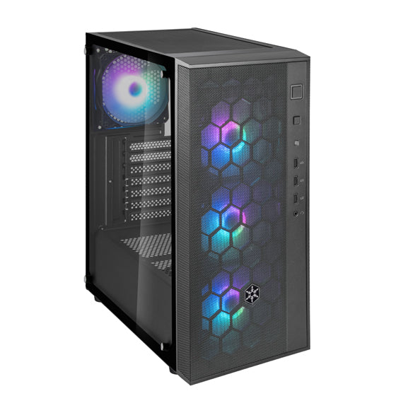 SilverStone FARA R1 PRO Stylish & Distinct Tempered Glass Mid Tower ATX Chassis with ARGB