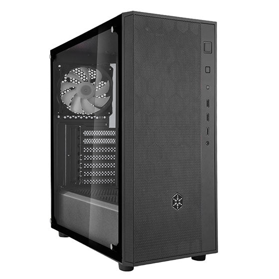 SilverStone FARA R1 PRO Stylish & Distinct Tempered Glass Mid Tower ATX Chassis with ARGB