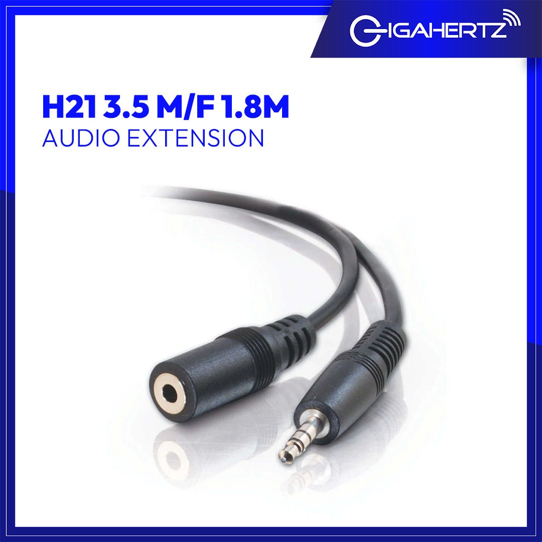 Gen H21 AUDIO EXTENSION 3.5 M/F 1.8M | Gigahertz