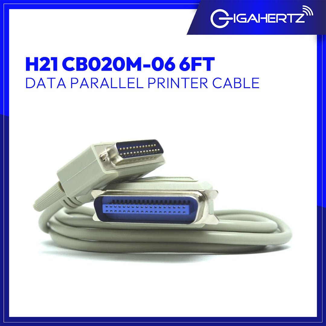 Gen H21 CB020M - 06 Data Parallel Printer Cable 6FT | Gigahertz