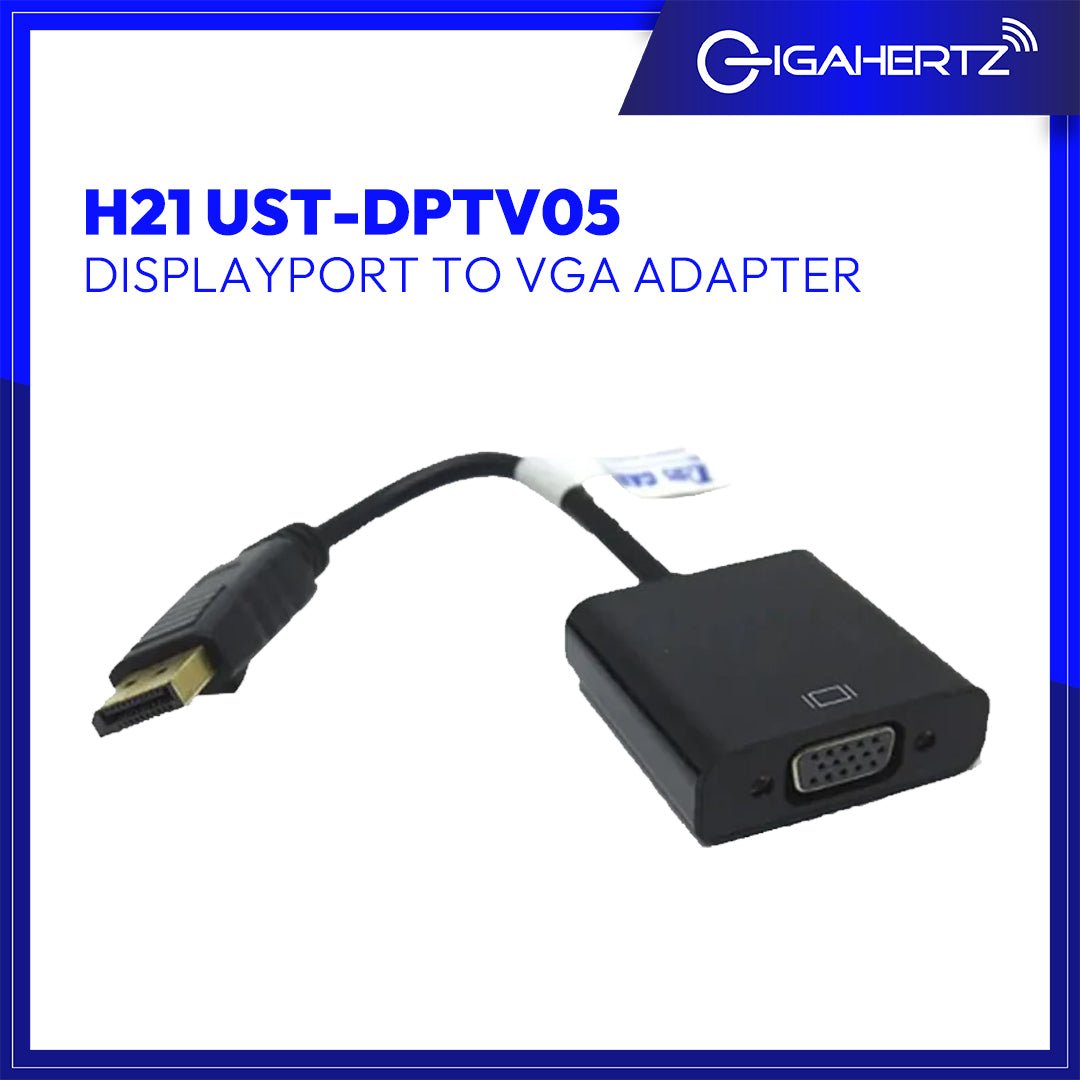 Gen H21 Displayport To VGA Adapter UST - DPTV05 | Gigahertz