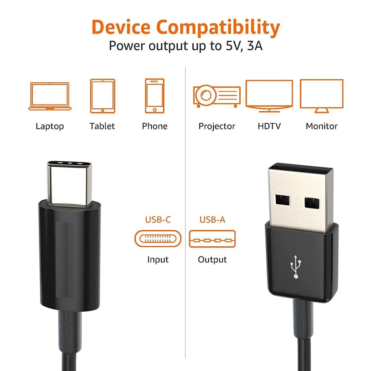 Gen H21 USB A Male To Type C Male 6ft CBUTC100 - 06 | Gigahertz