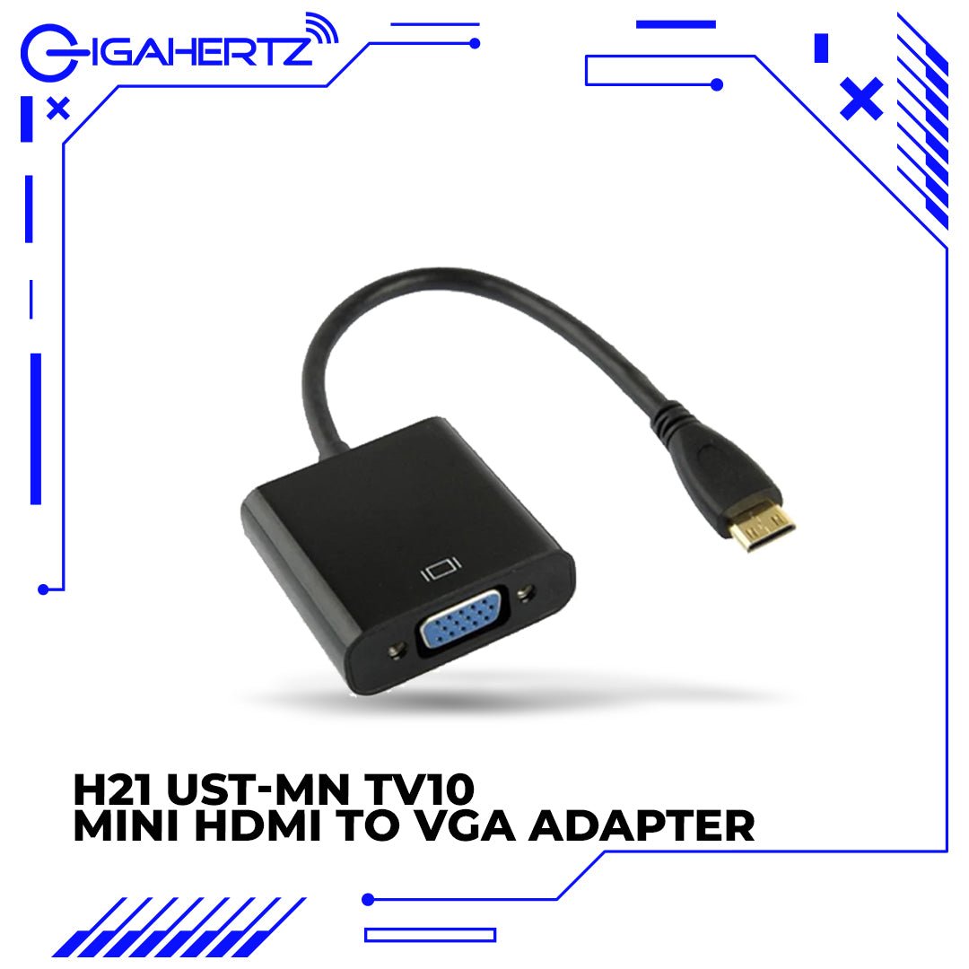 Gen H21 UST - MN TV10 Mini HDMI To VGA Adapter | Gigahertz