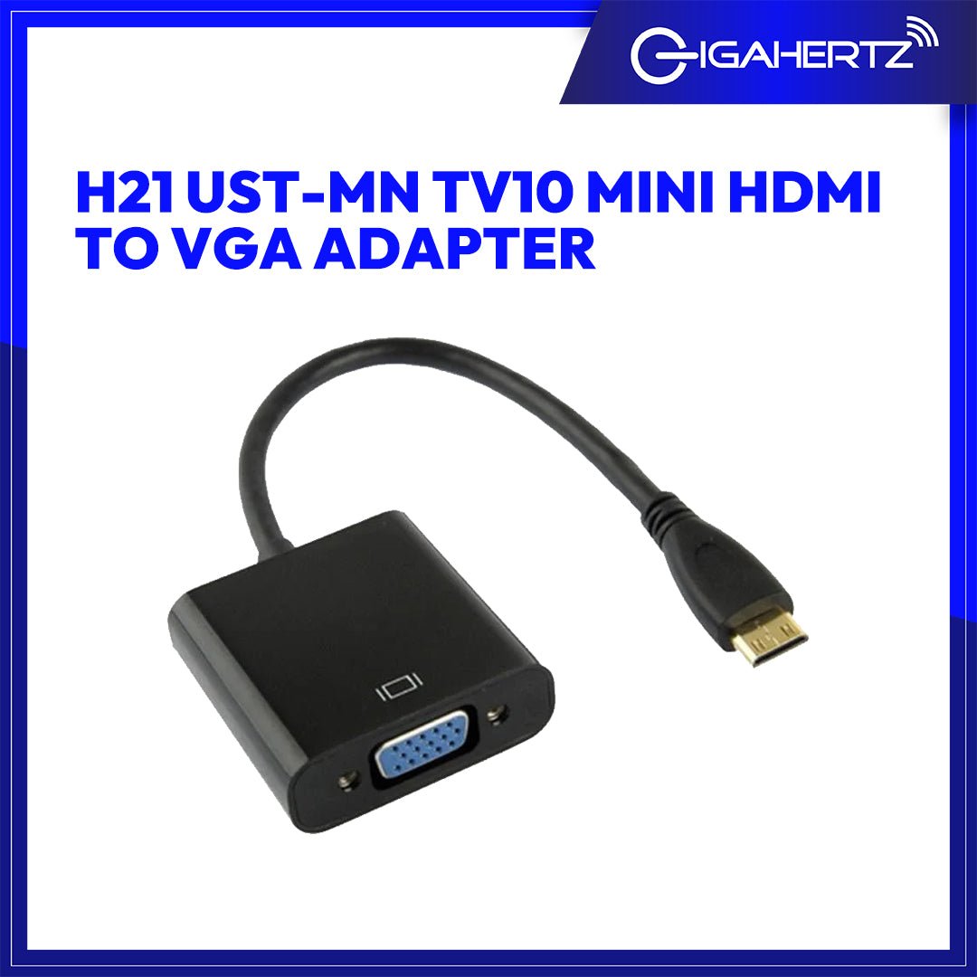 Gen H21 UST - MN TV10 Mini HDMI To VGA Adapter | Gigahertz