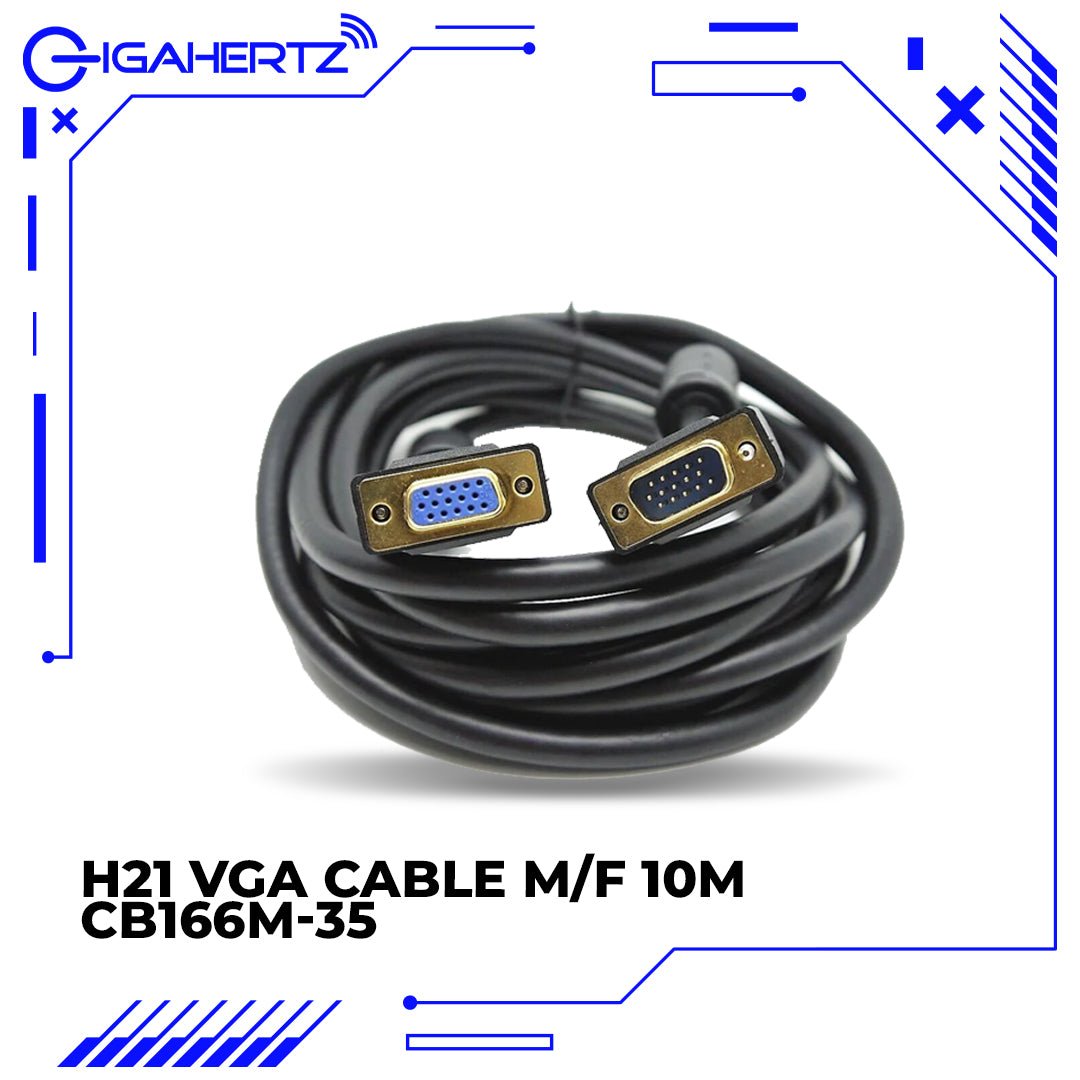 Gen H21 VGA Cable M/F 10M CB166M - 35 | Gigahertz