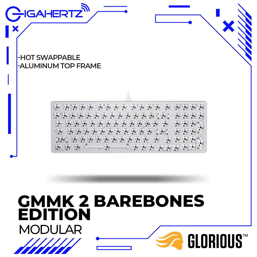 Glorious GMMK 2 BareBones Edition (Full Size) (96%) Modular Mechanical Keyboard | Gigahertz