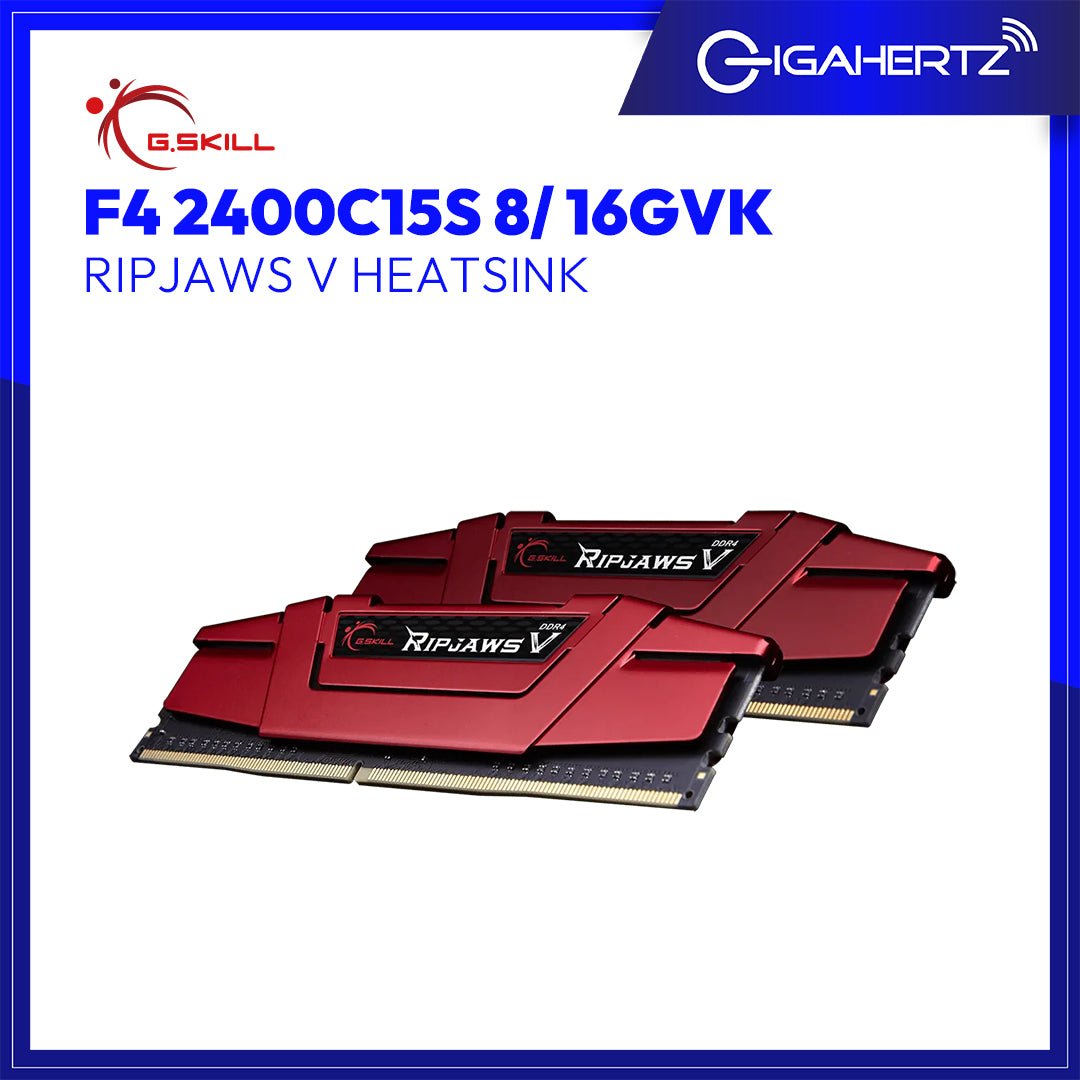 G.Skill F4 2400C15S 8/ 16GVK Ripjaws V Heatsink | Gigahertz