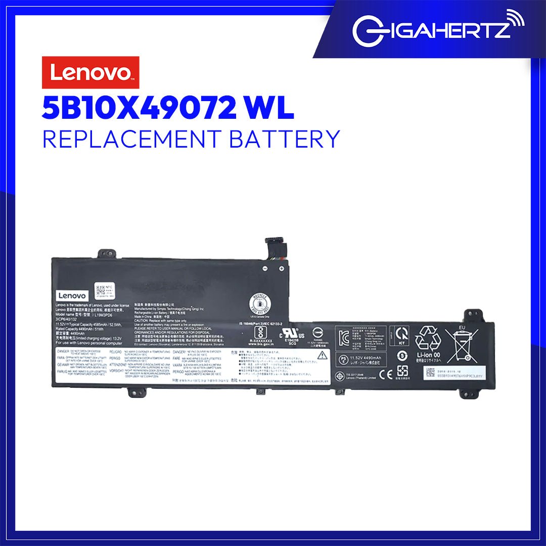 Lenovo 5B10X49072 BATTERY WL for Lenovo IdeaPad Flex 5 14IIL05 | Gigahertz