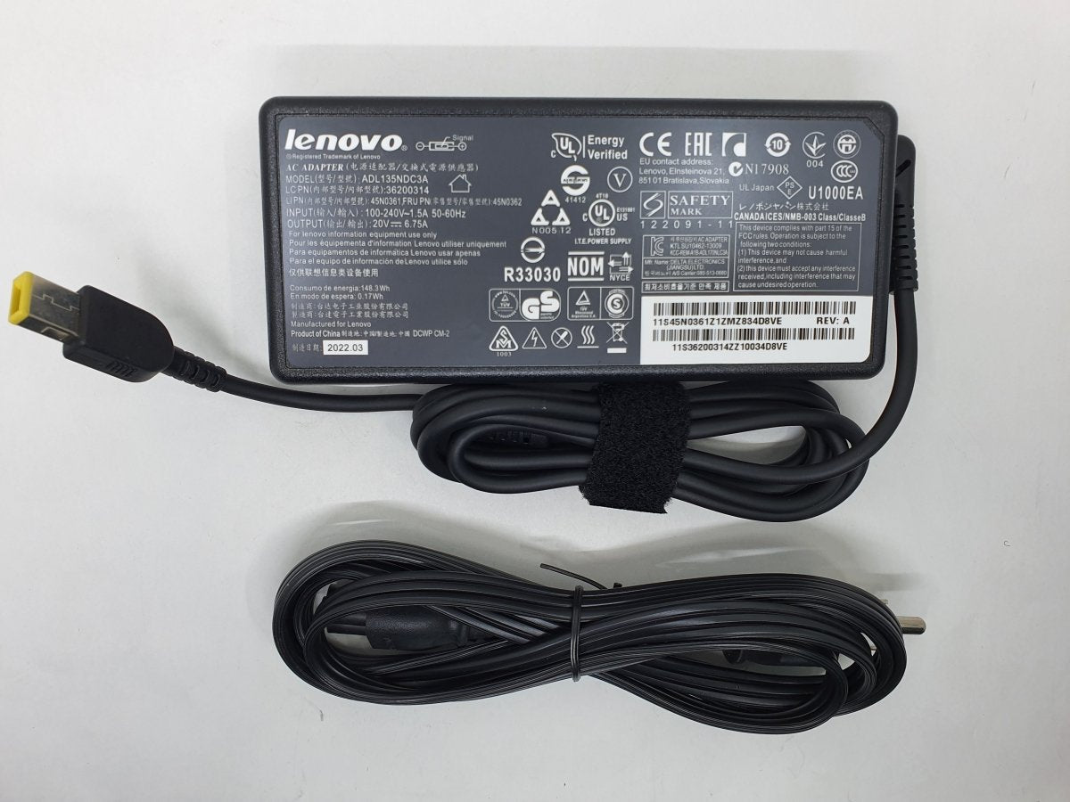 Lenovo Adapter 135W 20V USB Port O1 | Gigahertz