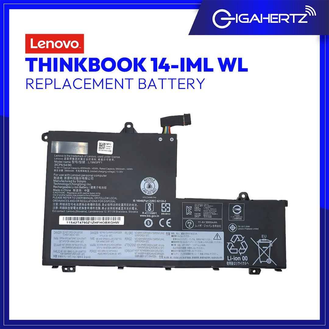 Lenovo Battey ThinkBook 14 - IML WL for Replacement - ThinkBook 14 - IML | Gigahertz