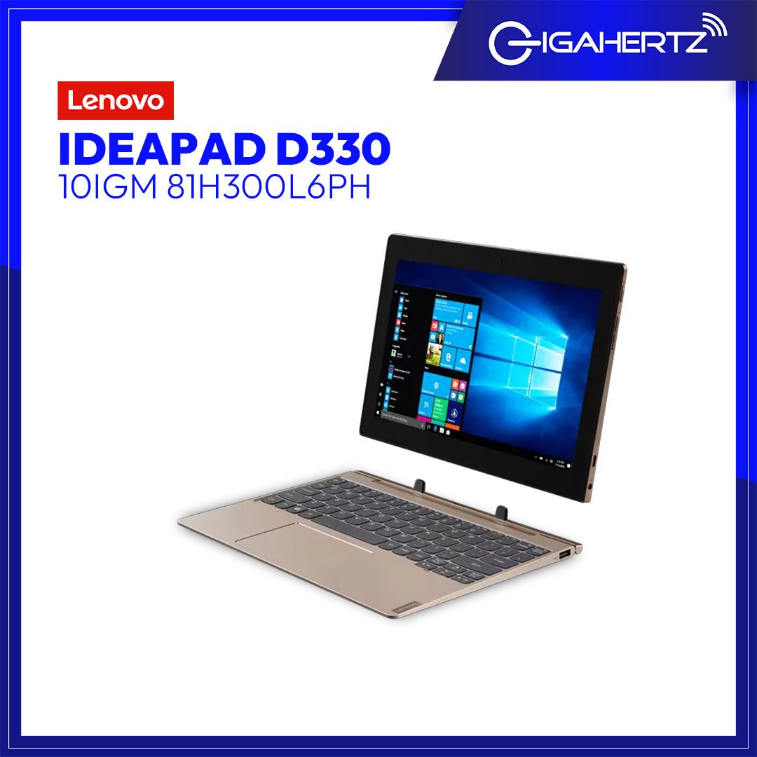 Lenovo IdeaPad D330 - 10IGM 81H300L6PH | 10.1" HD | Pentium Silver N5000 | UHD Graphics 605 | 4GB RAM | 64GB EMMC | WIN 10 | Gigahertz