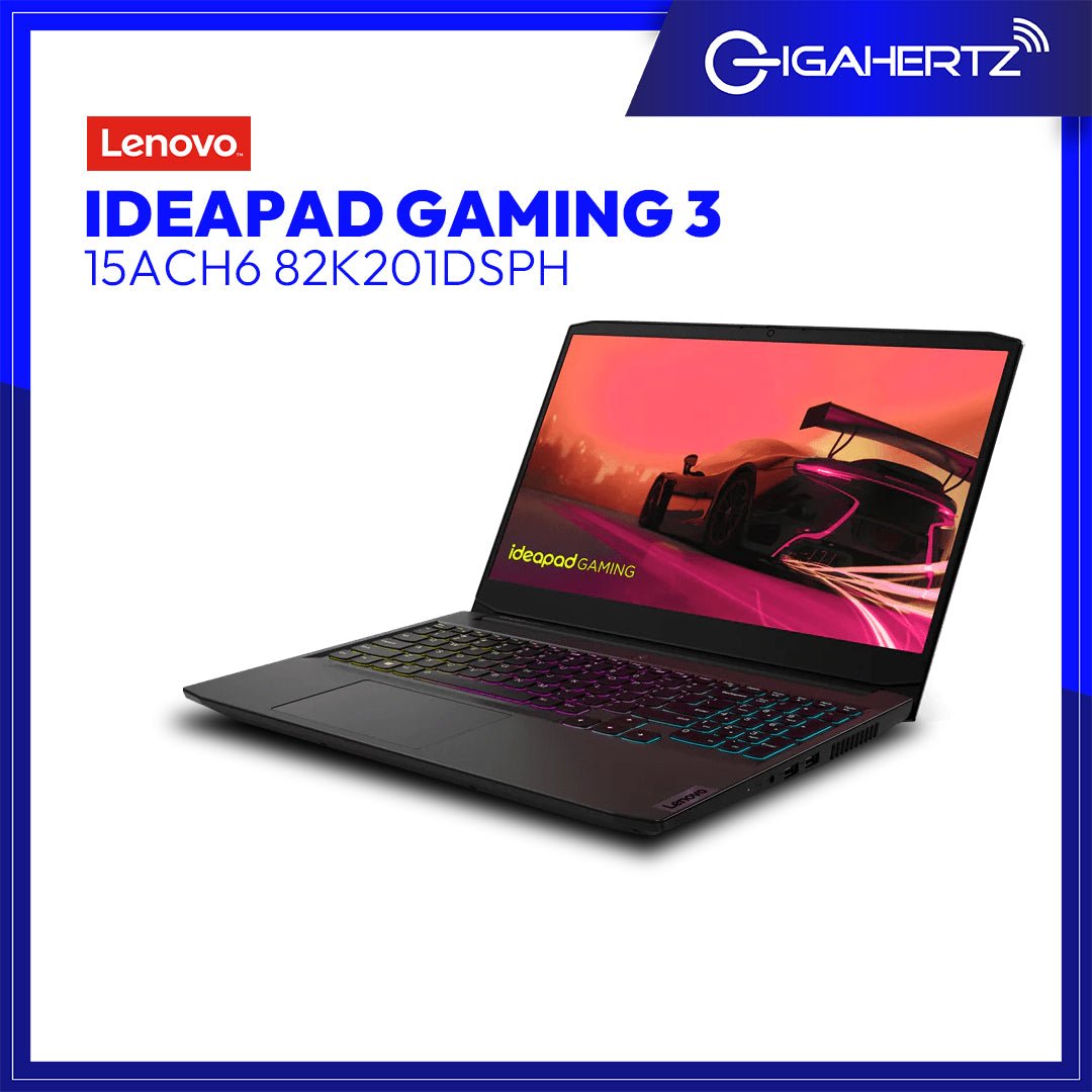 Lenovo IdeaPad Gaming 3 15ACH6 82K201DSPH | 15.6" FHD | Ryzen 5 5600H | GeForce RTX 3050 | 8GB RAM | 512GB SSD | WIN 11 | Laptop Tiangge | Gigahertz