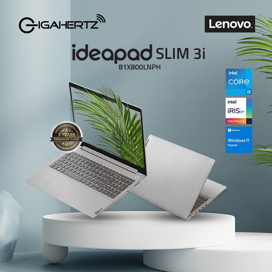 Lenovo IdeaPad Slim 3I 15ITL05 81X800LNPH | 15.6" FHD | i5 - 1135G7 | Iris Xe Graphics | 4GB RAM | 512GB SSD | WIN 11 | Gigahertz