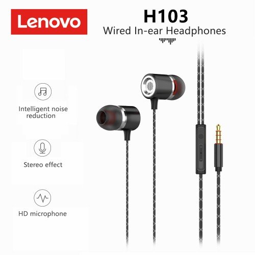 Lenovo Lecoo H103 Wired Earphone (3.5mm) | Gigahertz