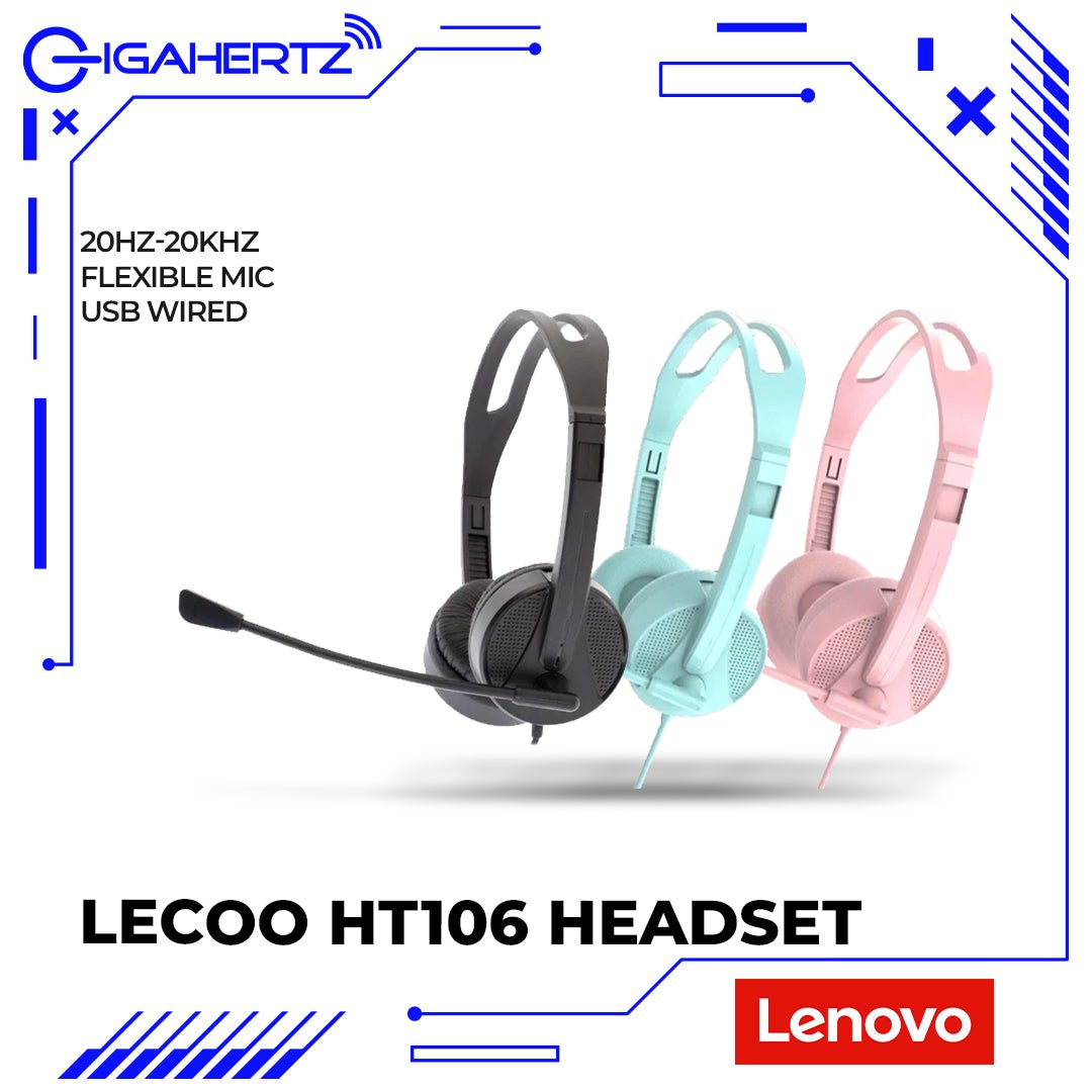 Lenovo Lecoo HT106 USB Wired Headset | Gigahertz