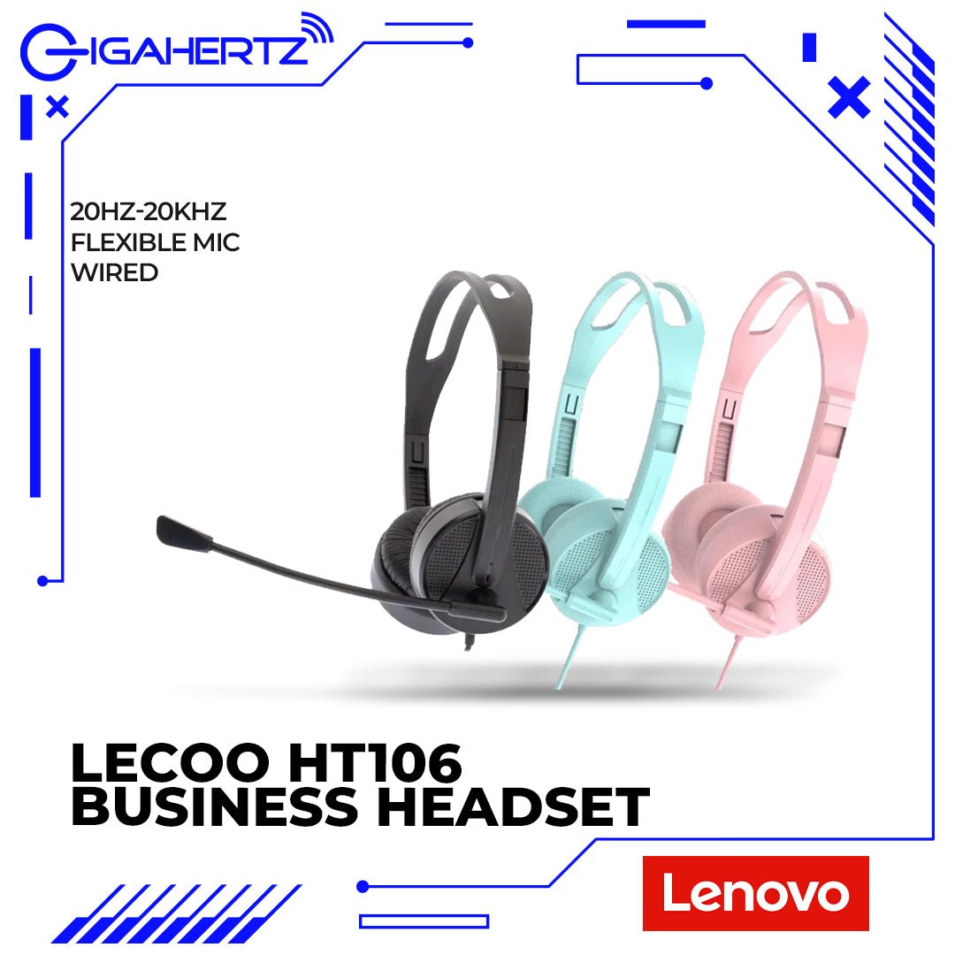 Lenovo Lecoo HT106 Wired Business Headset | Gigahertz