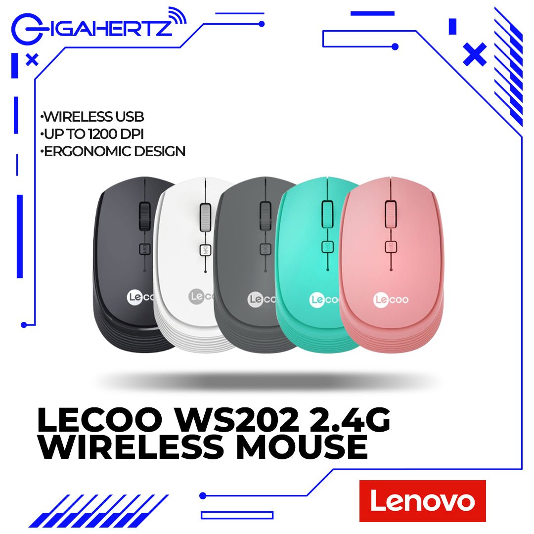 Lenovo Lecoo WS202 2.4G Wireless Mouse | Gigahertz