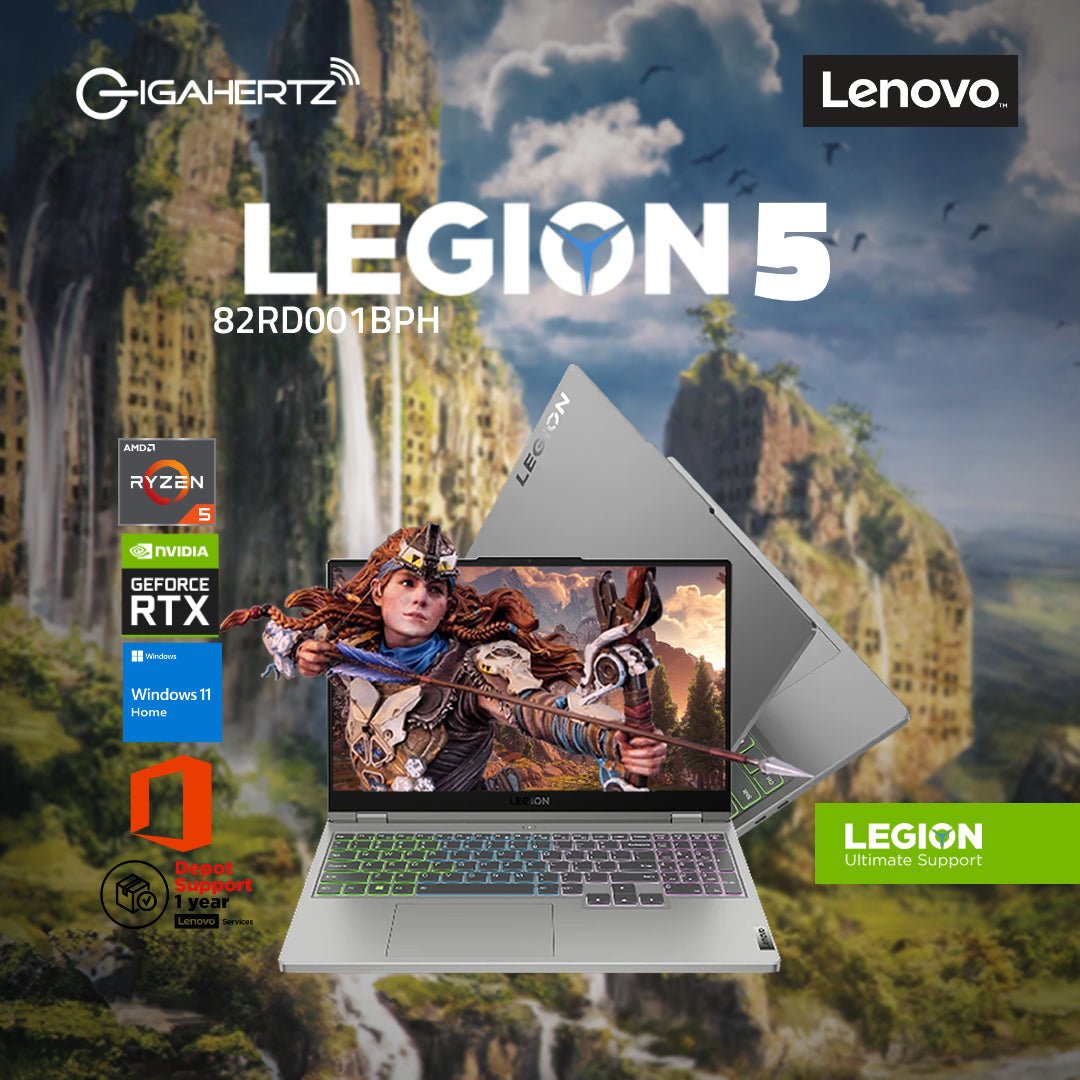 Lenovo Legion 5 15ARH7H 82RD001BPH | 15.6" IPS | Ryzen 5 6600H | GeForce RTX 3060 | 16GB RAM | 512GB SSD | WIN 11 | Laptop Tiangge | Gigahertz