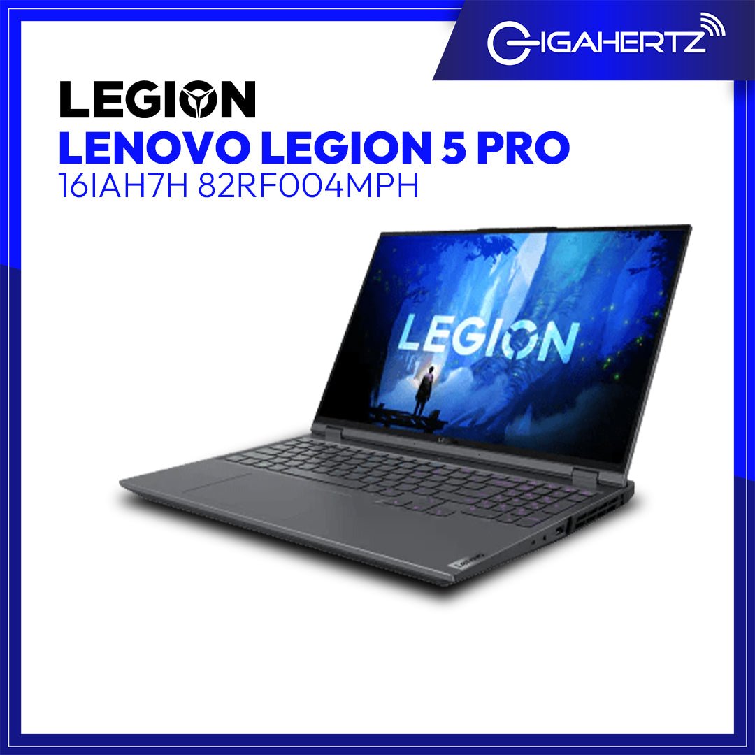 Lenovo Legion 5 Pro 16IAH7H 82RF004MPH | 16" WQXGA | i7 - 12700H | GeForce RTX 3060 | 16GB RAM | 1TB SSD | WIN 11 | Laptop Tiangge | Gigahertz