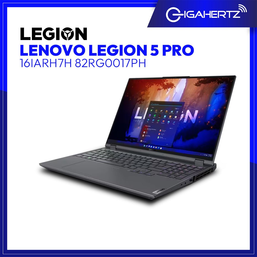 Lenovo Legion 5 Pro 16IARH7H 82RG0017PH | 16" WQXGA | Ryzen 7 6800H | GeForce RTX 3060 | 16GB RAM | 1TB SSD | WIN 11 | Gigahertz