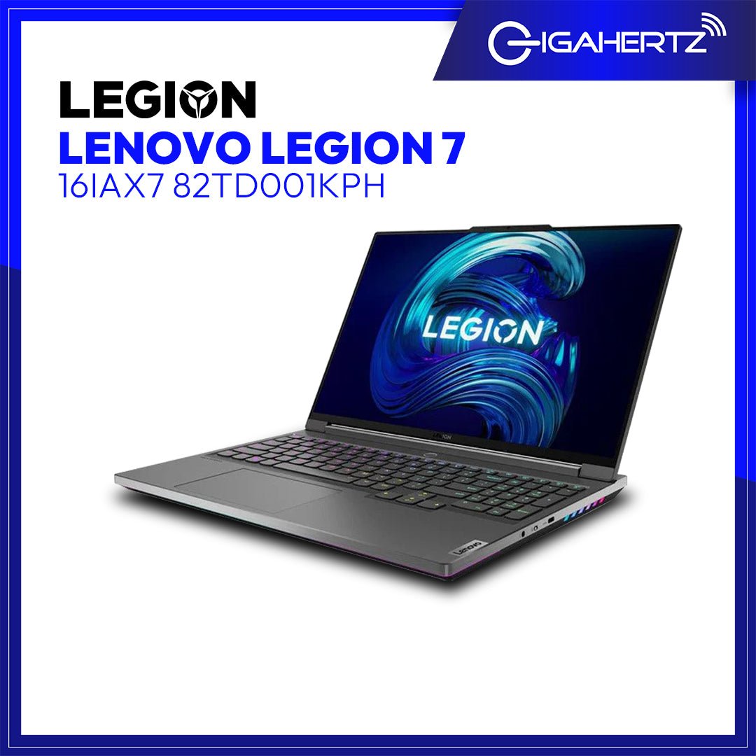 Lenovo Legion 7 16IAX7 82TD001KPH | 16" WQXGA | i9 - 12900HX | GeForce RTX 3070 | 32GB RAM | 1TB SSD | WIN 11 | Gigahertz