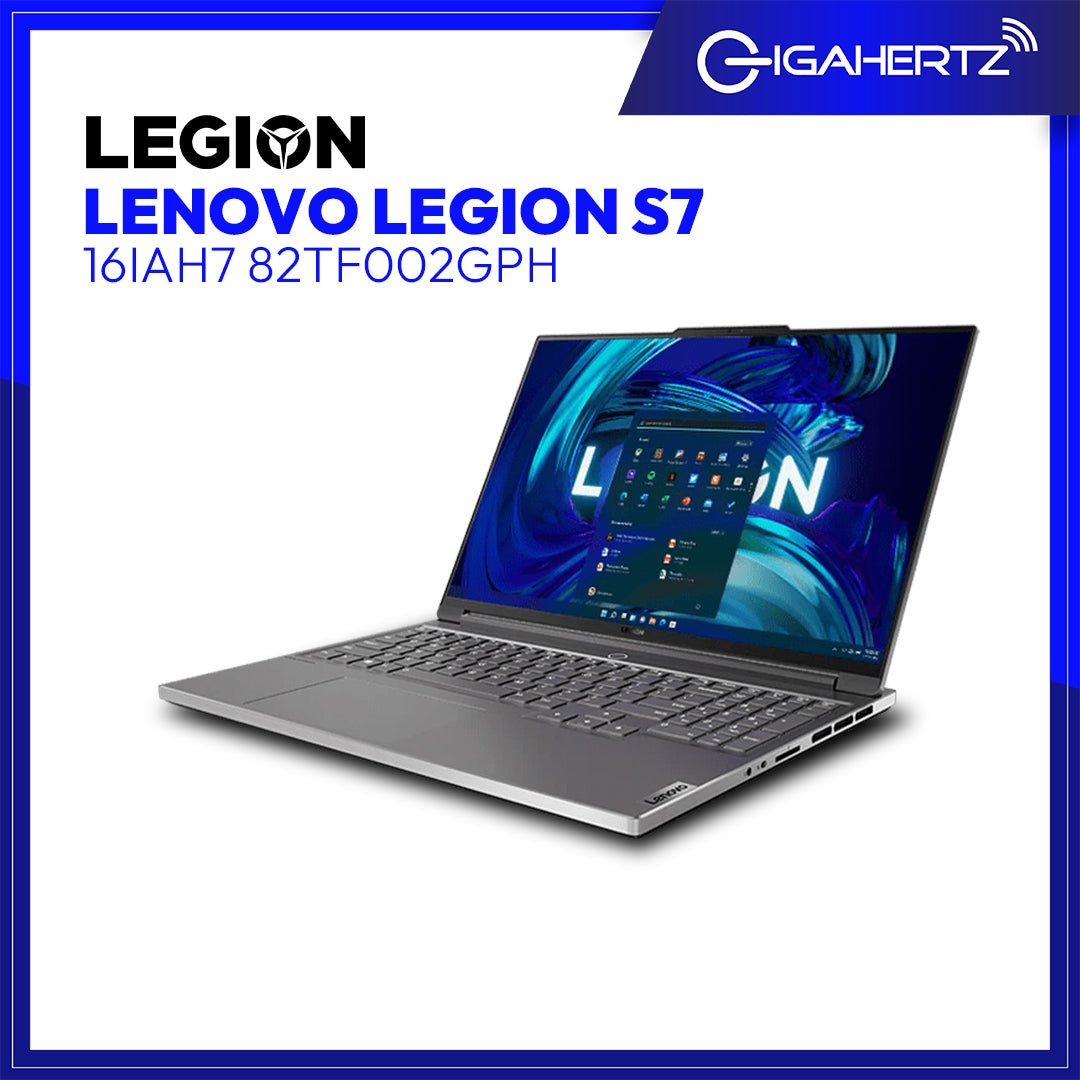 Lenovo Legion S7 16IAH7 82TF002GPH | 16" WQXGA | i7 - 12700H | GeForce RTX 3070 | 16GB RAM | 1TB SSD | WIN 11 | Laptop Tiangge | Gigahertz