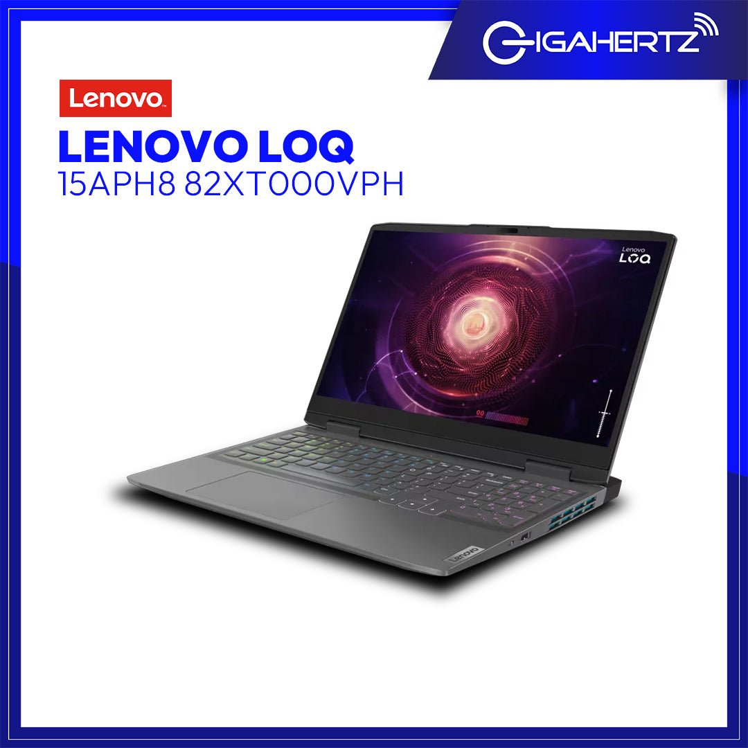 Lenovo LOQ 15APH8 82XT000VPH | 15.6" FHD | Ryzen 5 7640HS | GeForce RTX 4050 | 8GB RAM | 512GB SSD | WIN 11 | Laptop Tiangge | Gigahertz