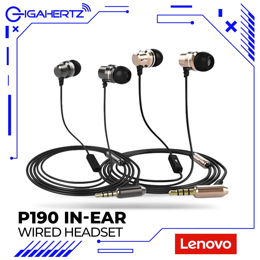 Lenovo P190 In - Ear Wired Headset w/ Microphone | Gigahertz