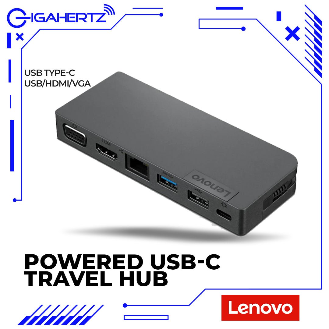 Lenovo Powered USB - C Travel Hub | Gigahertz