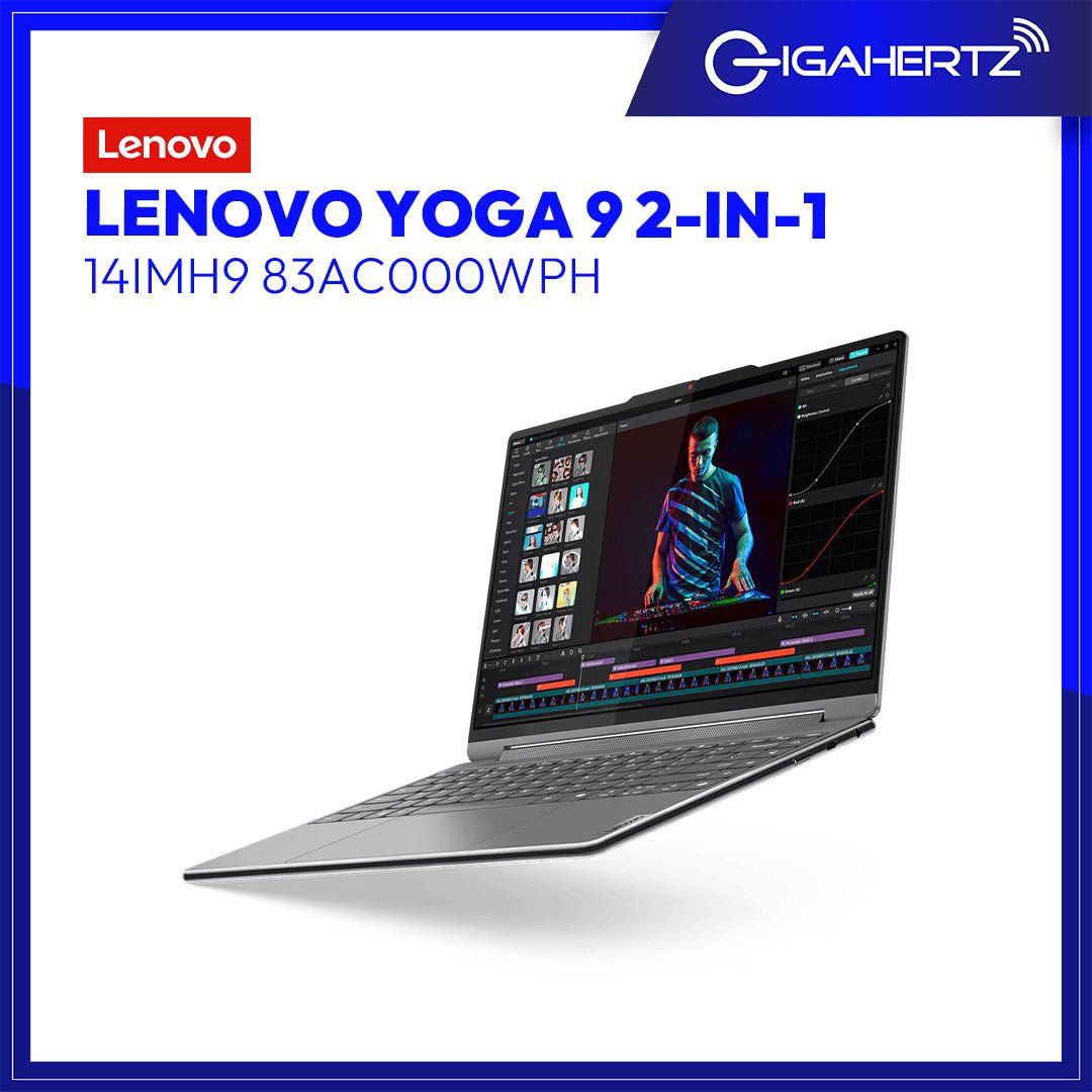 Lenovo Yoga 9 2 - in - 1 14IMH9 83AC000WPH | 14" OLED | Intel® Core™ Ultra 7 155H | Intel® Arc™ Graphics | 16 GB RAM | 1TB SSD | WIN 11 | Gigahertz