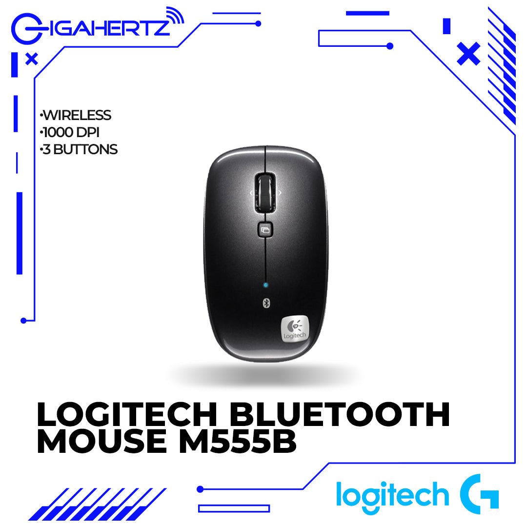 Logitech Bluetooth M555B Wireless Laser Mouse | Gigahertz