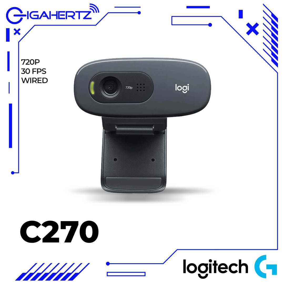 Logitech C270 720p HD Webcam | Gigahertz