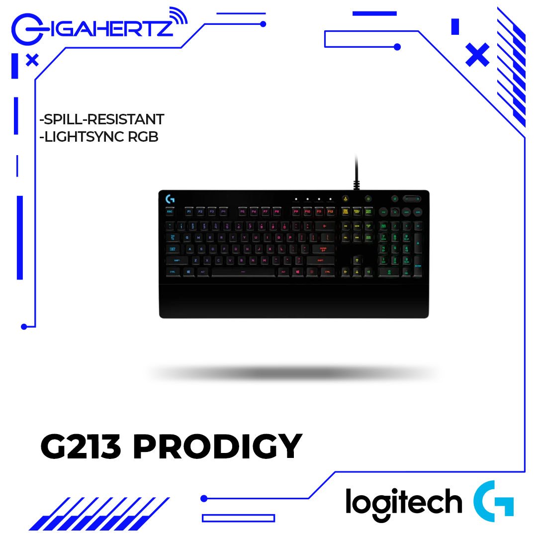 Logitech G213 Prodigy RGB Gaming Keyboard | Gigahertz