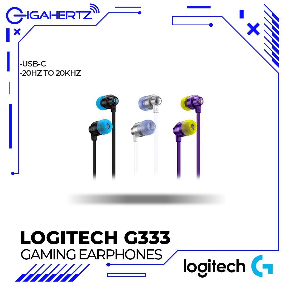 Logitech G333 Gaming Earphones With Mic And Dual Drivers | Gigahertz