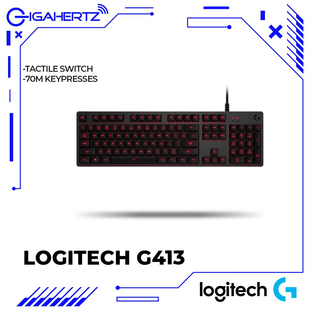 Logitech G413 Mechanical Backlit Gaming Keyboard SE | Gigahertz