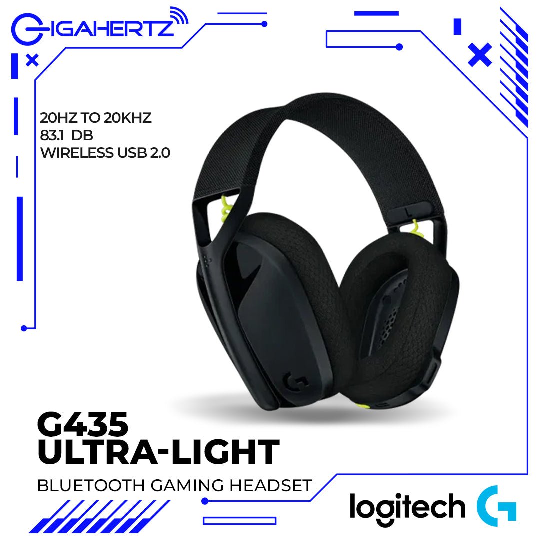 Logitech G435 Ultra - Light Wireless Bluetooth Gaming Headset | Gigahertz