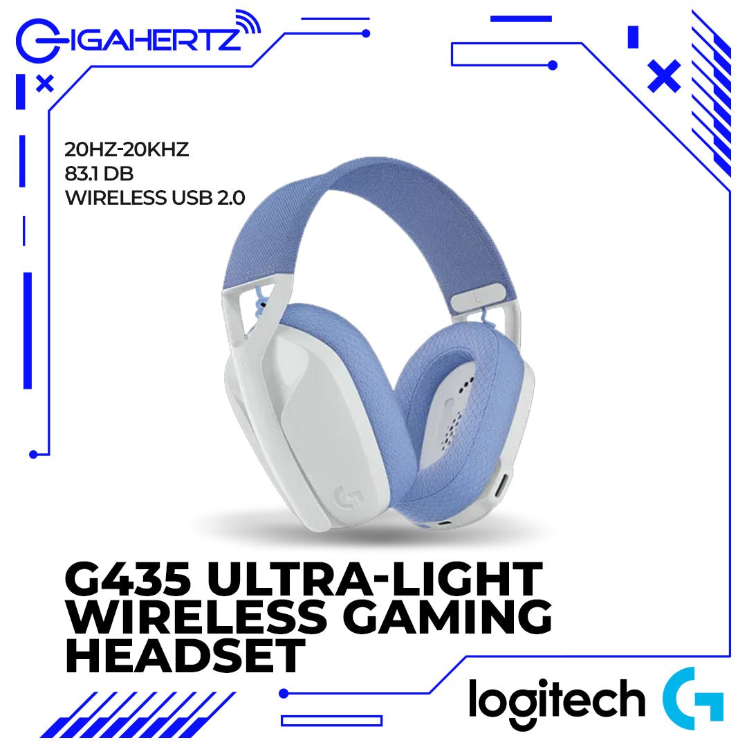 Logitech G435 Ultra - Light Wireless Bluetooth Gaming Headset | Gigahertz