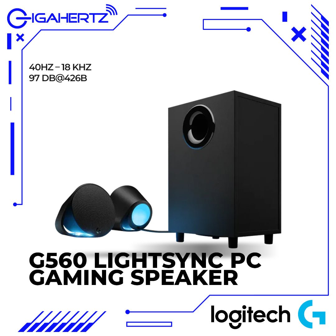 Logitech G560 LIGHTSYNC PC Gaming Speaker | Gigahertz