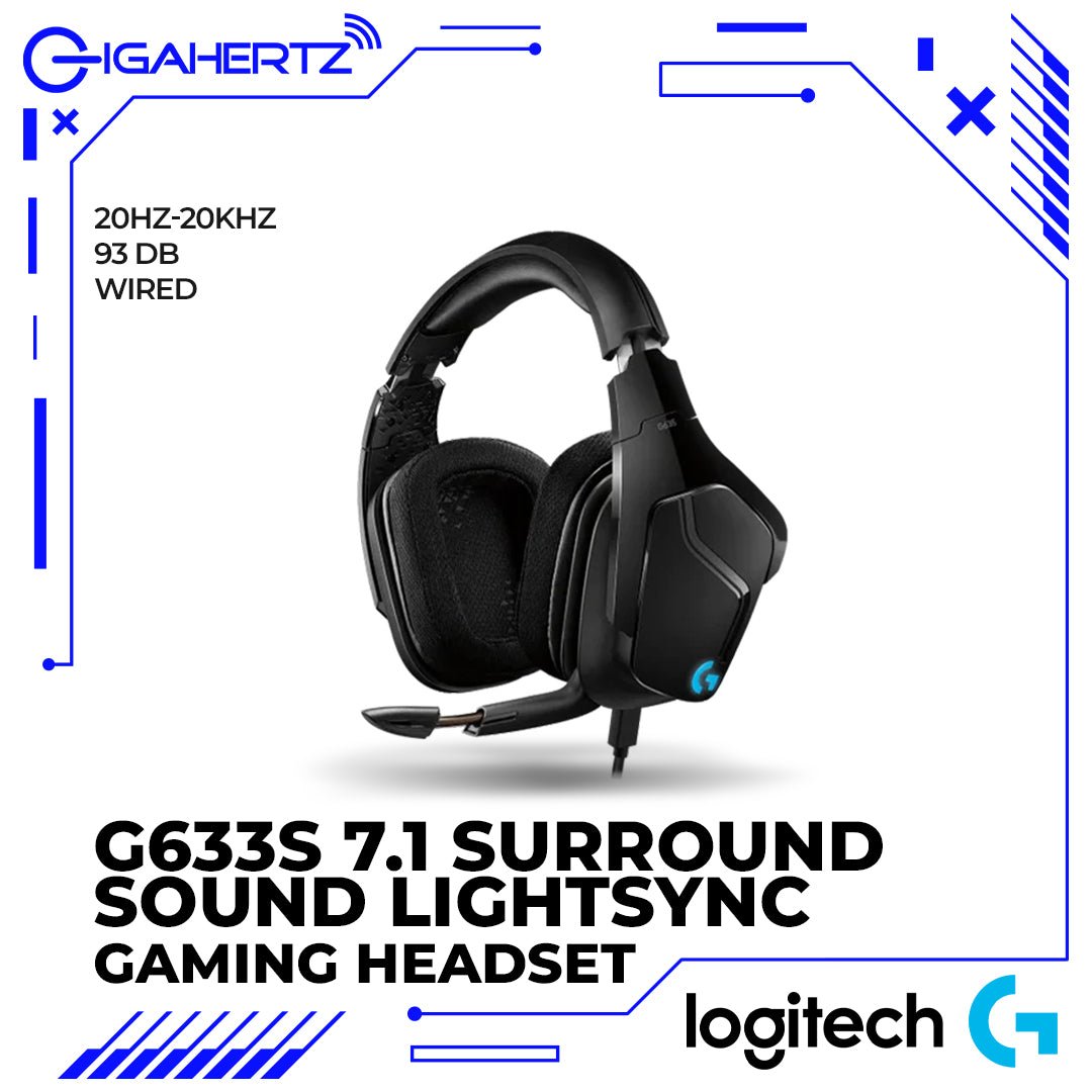 Logitech G633S 7.1 Surround Sound LIGHTSYNC Gaming Headset | Gigahertz