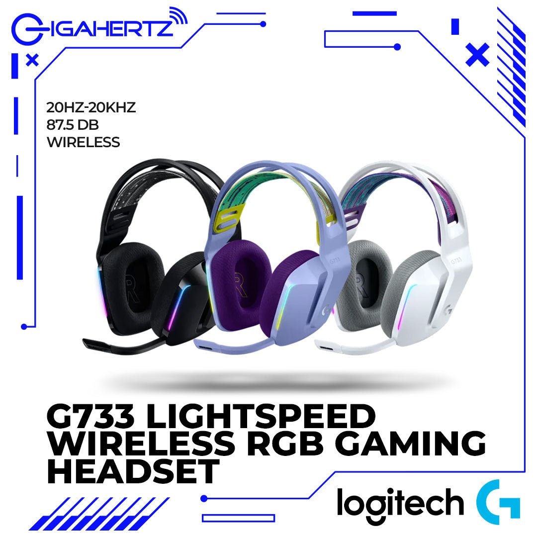 Logitech G733 Lightspeed Wireless RGB Gaming Headset | Gigahertz