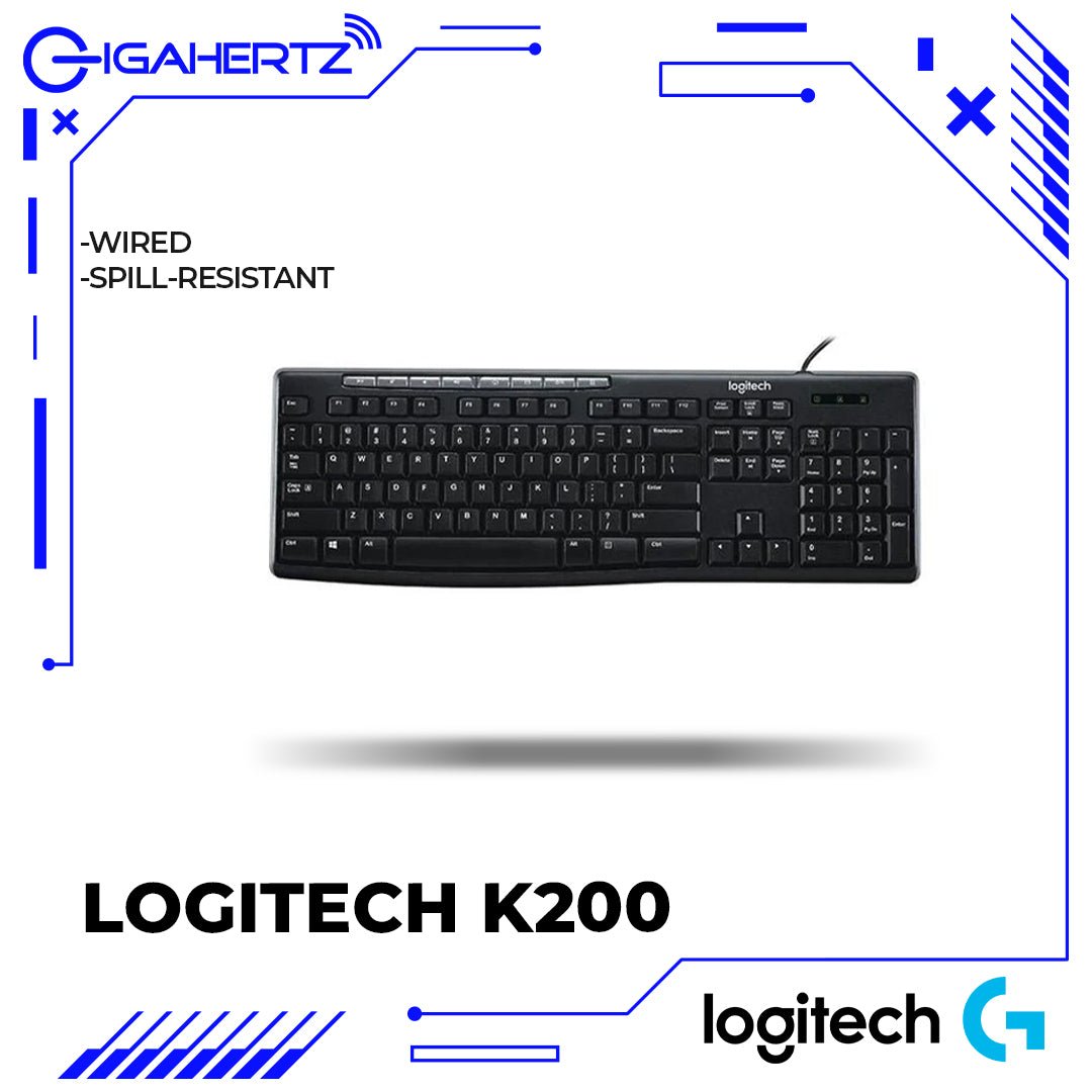 Logitech K200 Media Keyboard With One - touch Media and Internet Keys | Gigahertz