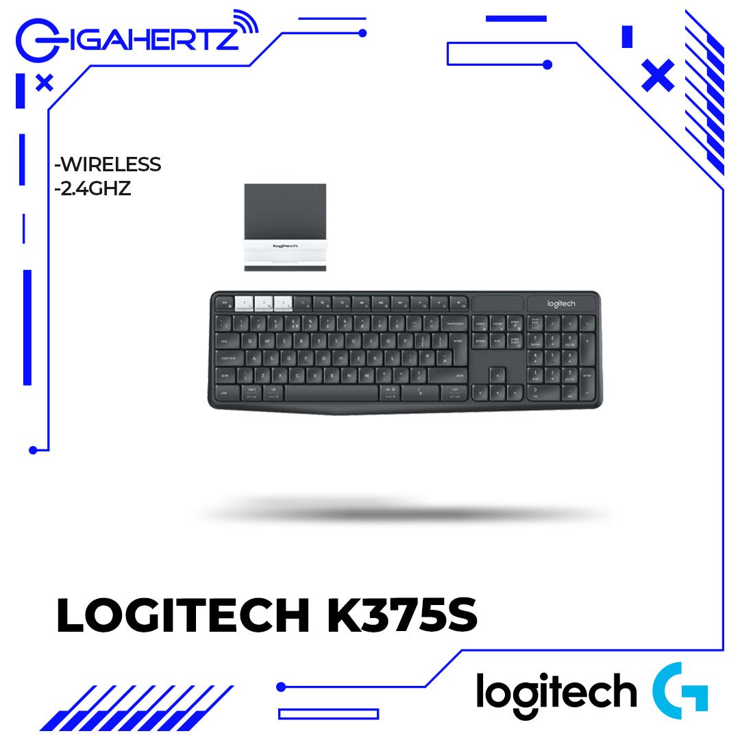 Logitech K375s Multi - Device Wireless Keyboard and Stand Combo | Gigahertz