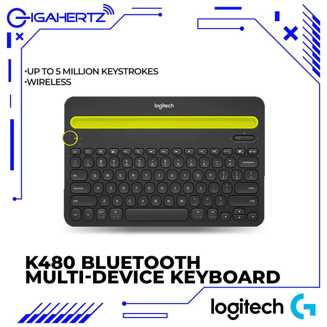 Logitech K480 Bluetooth Multi - Device Keyboard | Gigahertz