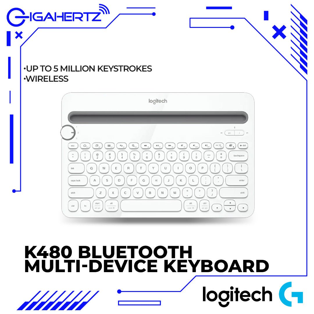 Logitech K480 Bluetooth Multi - Device Keyboard | Gigahertz