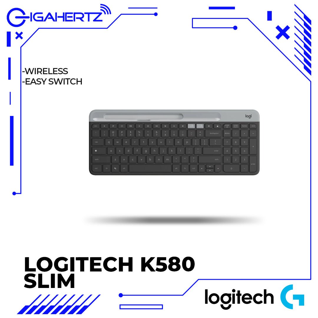 Logitech K580 Slim Multi - Device Wireless Keyboard | Gigahertz