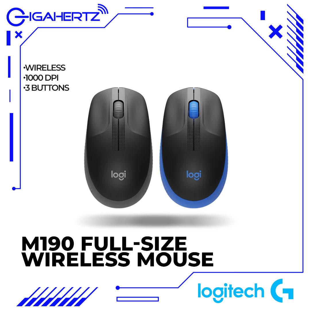 Logitech M190 Full Size Curve Design Wireless Mouse | Gigahertz