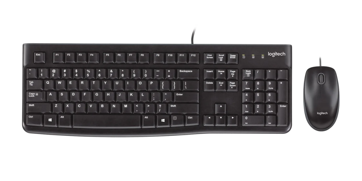 Logitech MK120 Wired Keyboard and Mouse Combo | Gigahertz