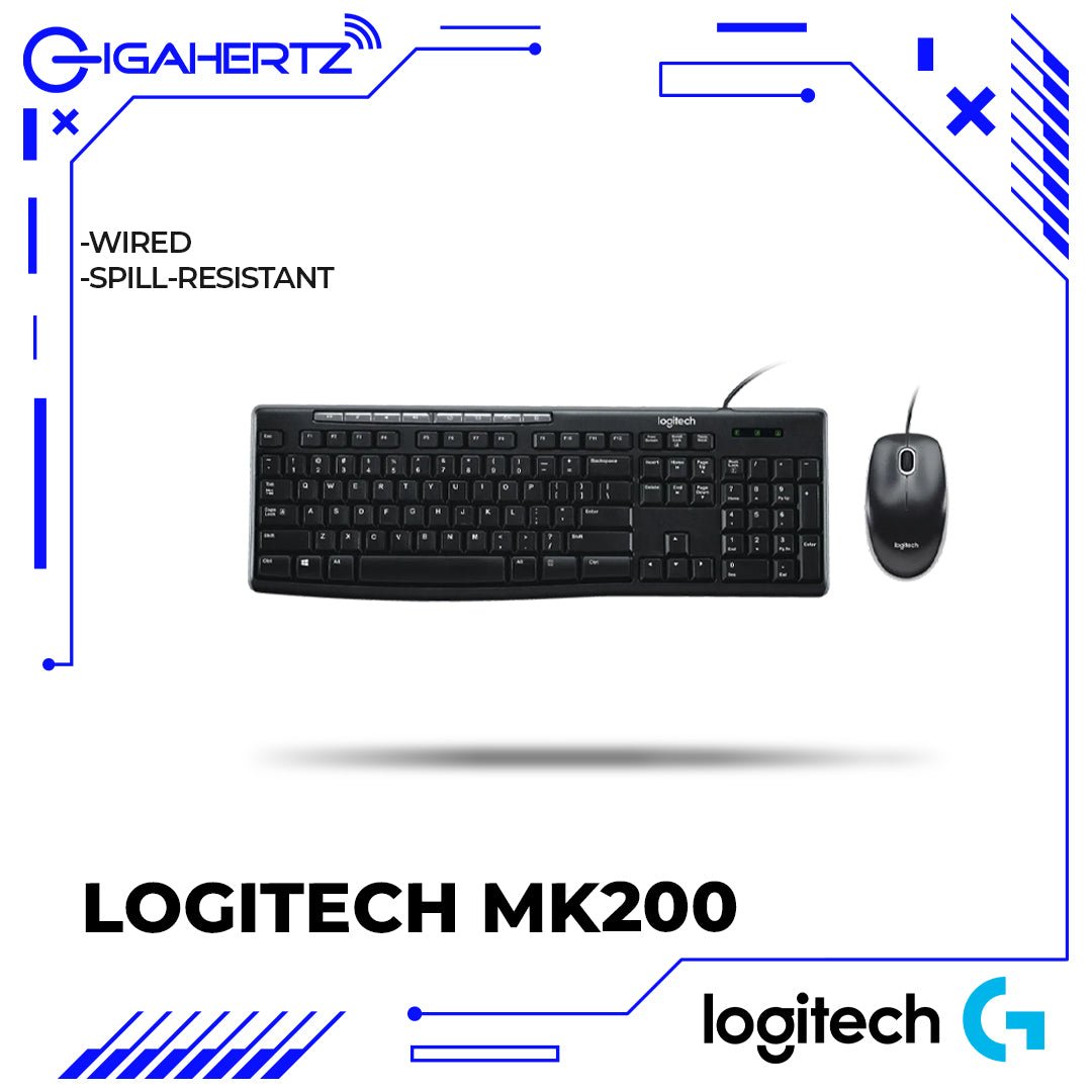 Logitech MK200 Multimedia Keyboard Mouse Combo | Gigahertz