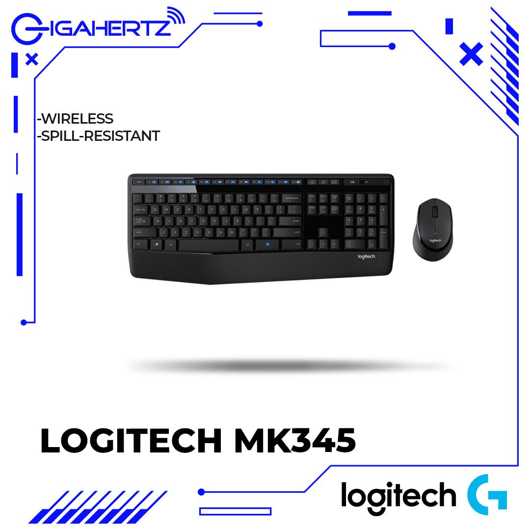 Logitech MK345 Comfort Wireless Keyboard And Mouse Combo | Gigahertz